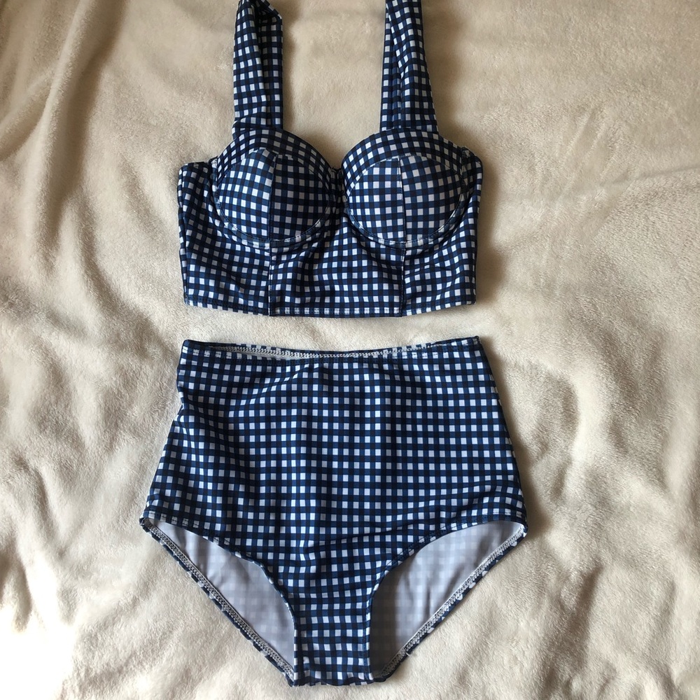 Gingham Bikini Set